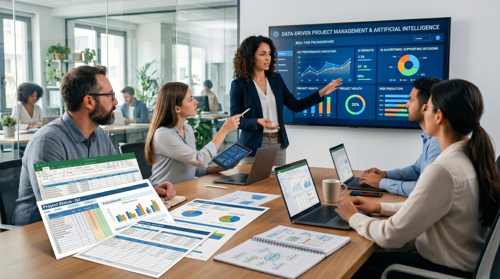 Intelligenza artificiale applicata al project management - dashboard e dati